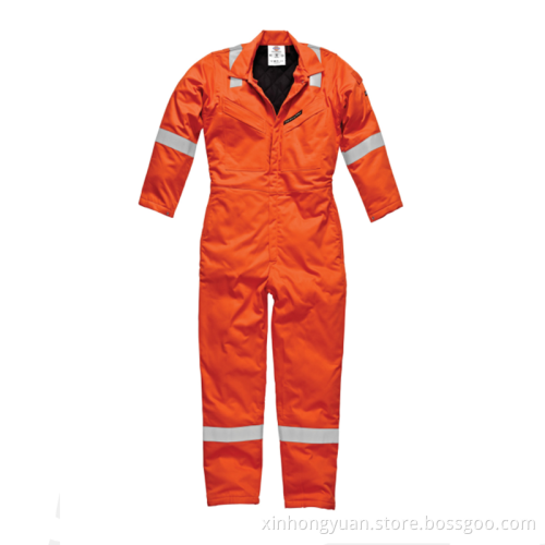 Uniform flame resistant workwear coverall